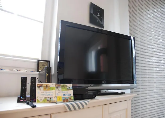 Apartment Wellenbrecher Sauna - Whirlpool - Kamin - Wlan - Wii - Bis 6 Personen Glowe